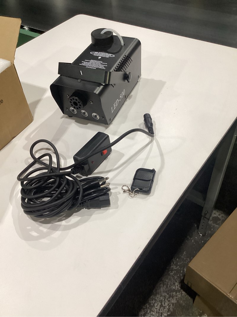 fog machine - smoke machine with 12 colorful led lights effect, 2000cfm smoke machine fog halloween 