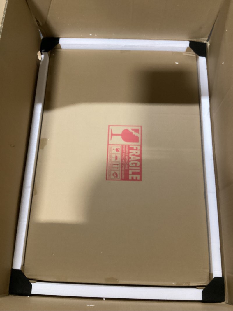 Condition photo showing Good Condition for (Incomplete)DWVO LED Makeup Vanity Table with 3 Light Modes, 4 Storage Drawers, Built-in Power Outlets & Hairdryer Holder, Dressing Table with Cushioned Stool Cool White Bulbs