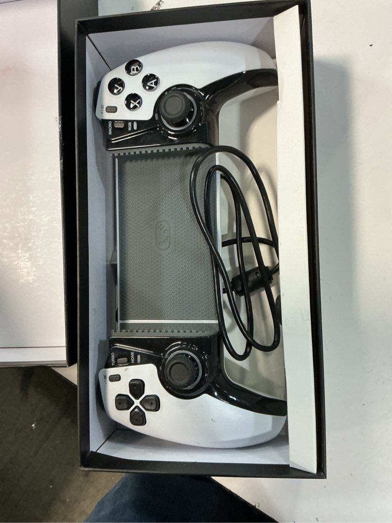 Condition photo showing Good Condition for mobile gaming controller for iphone 15/16 series/android/switch 2/switch/oled/ipad mini, wireless phone controller with hall joysticks/hall triggers/led, support xbox cloud, steam link, call of duty white