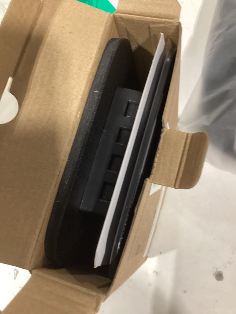 Condition photo showing As Is for lisen for ipad stand tablet holder for desk, office desk accessories for men home dorm essentials gadgets portable monitor stand for apple ipad mini accessories switch kindle moms gifts black