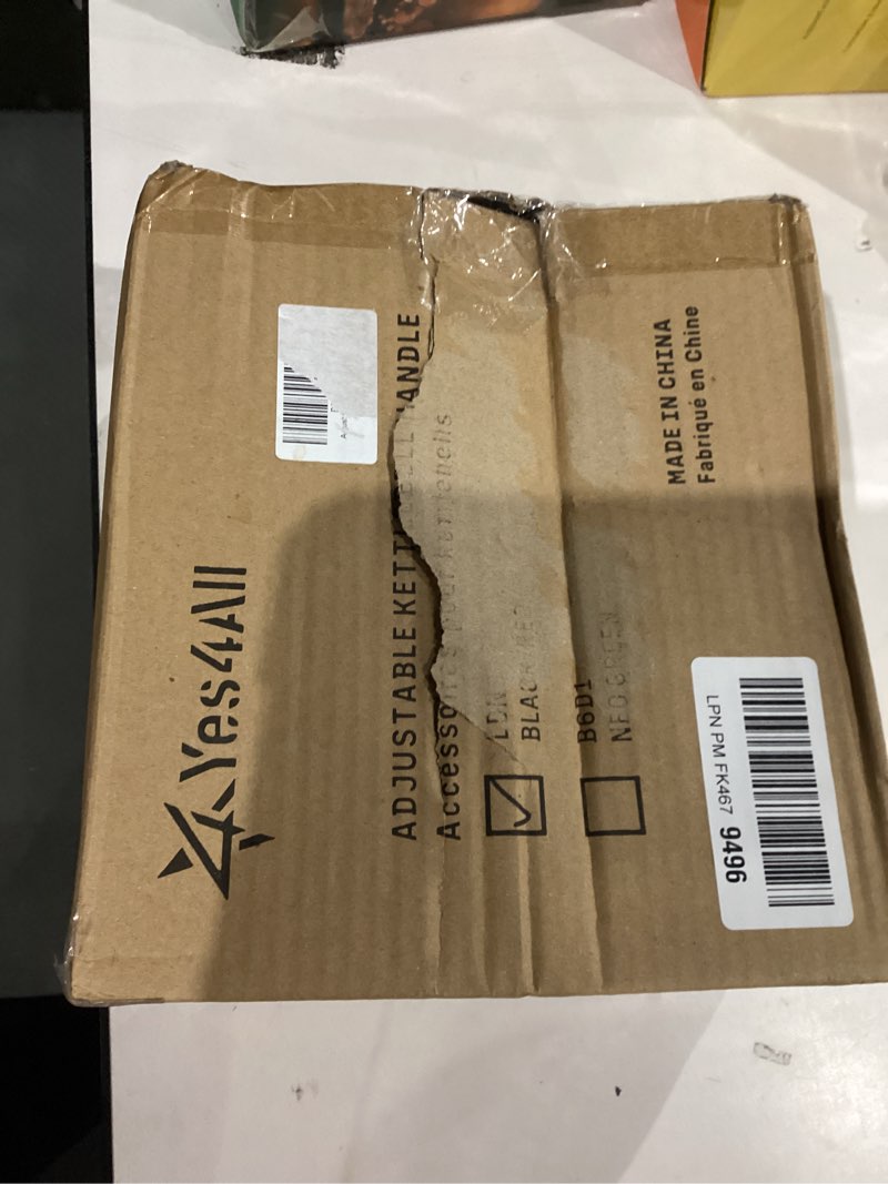 Condition photo showing New/Like New for Yes4All Adjustable Kettlebell Handle for Weight Plates, Dumbbell Converter for Strength Training Kettlebells, Home Gym B. Red - Single