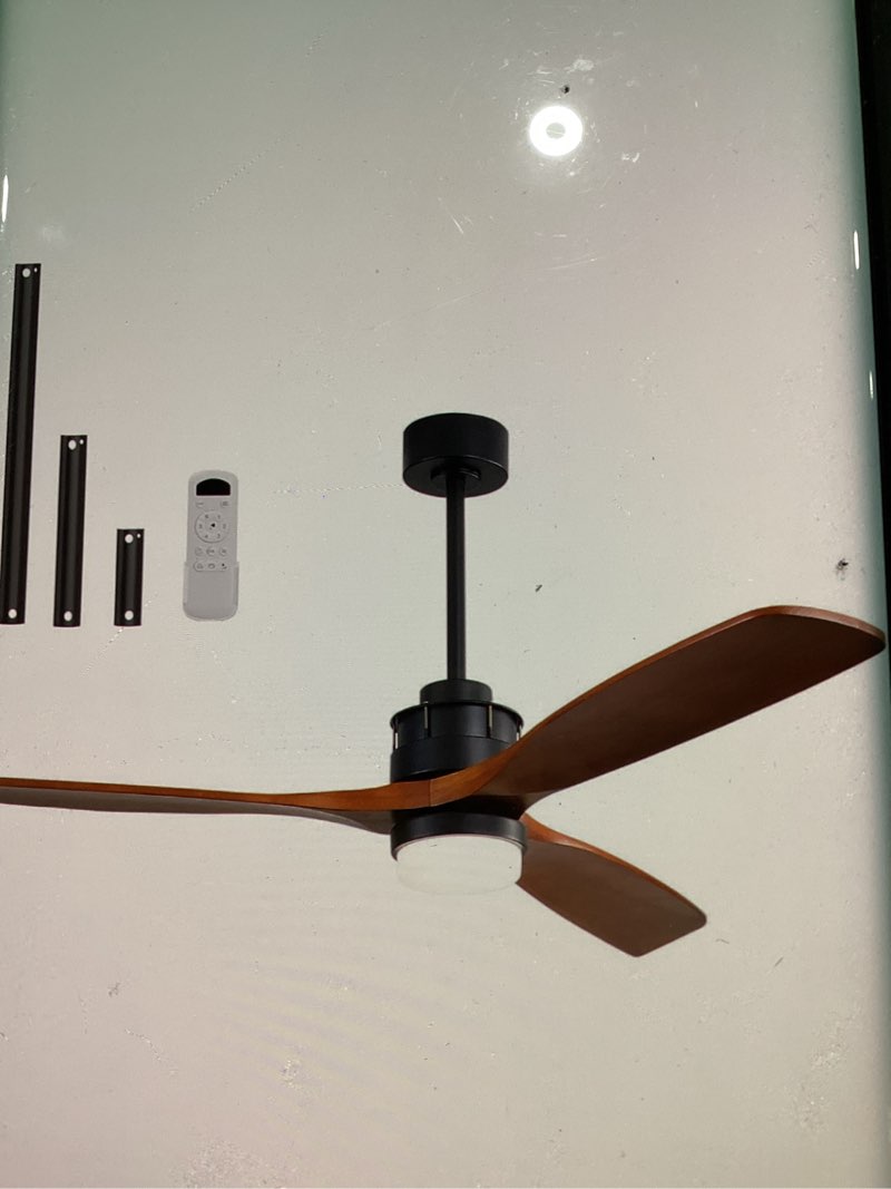 Ceiling fan with light similar to stock photo  *Missing a piece *