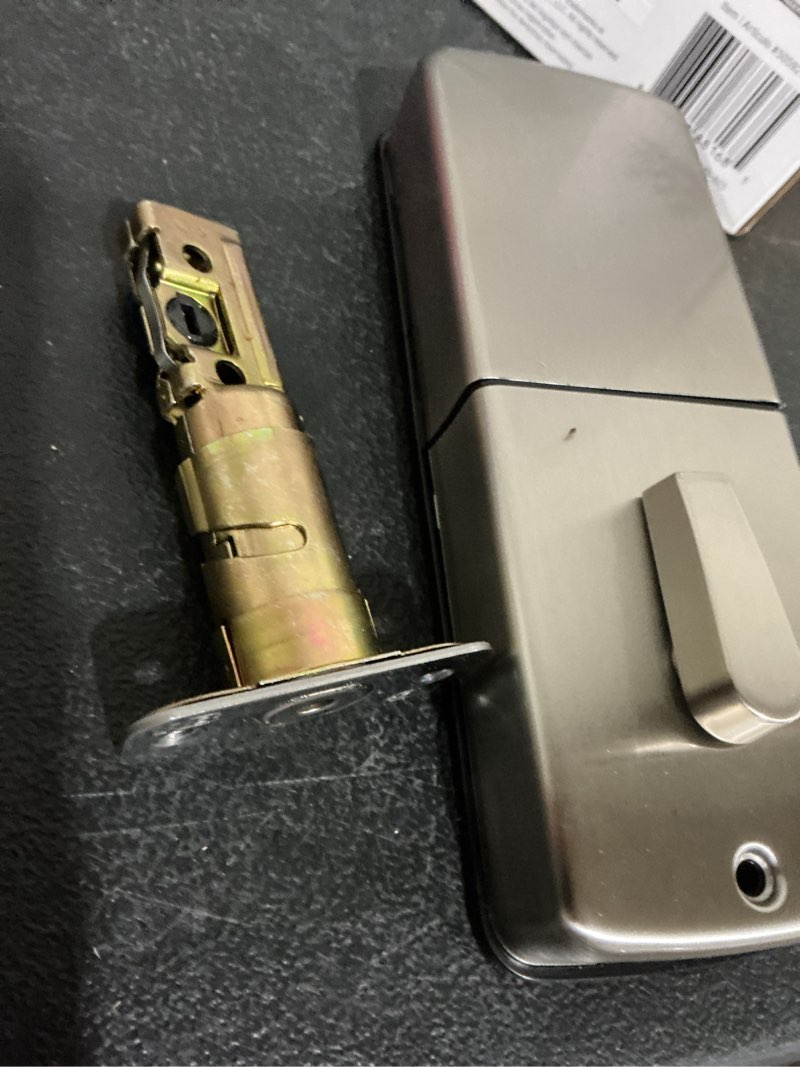 Condition photo showing As Is for reliabilt bragg electronic deadbolt