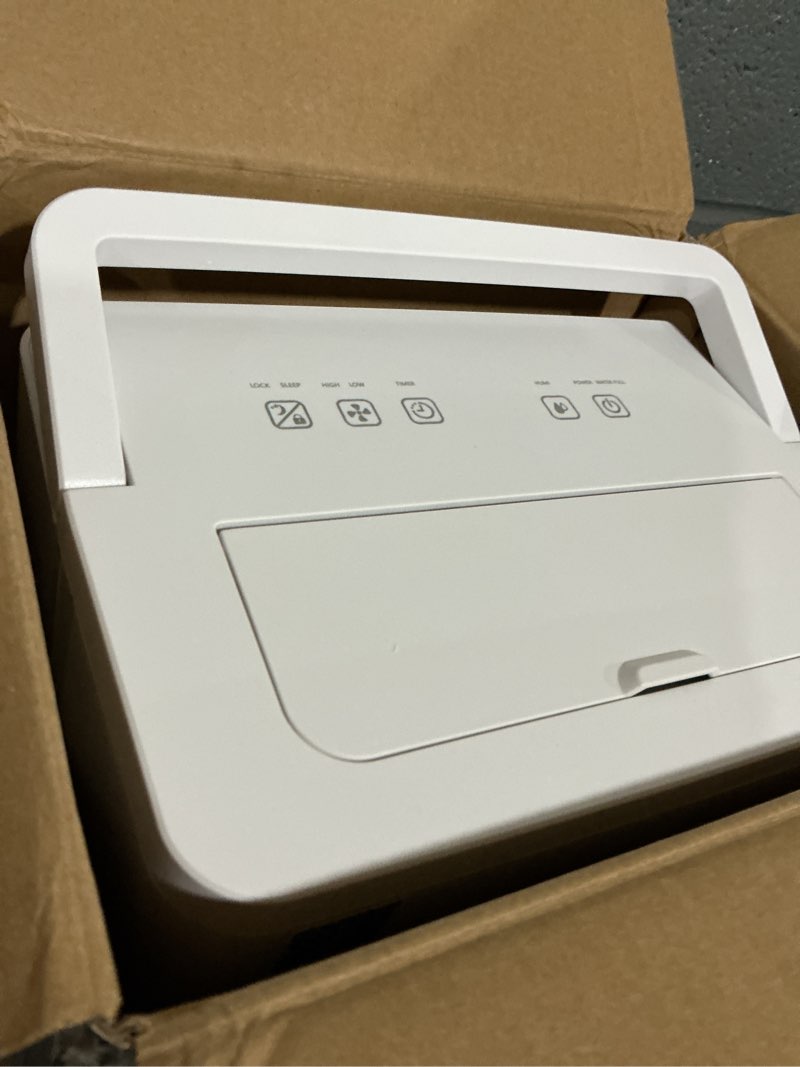 Condition photo showing Good Condition for knka 1600 sq.ft dehumidifier for basement, 21 pint dehumidifiers for home with drain hose, continuous drainage, washable filter, intelligent humidistat for bedroom, bathroom, large room