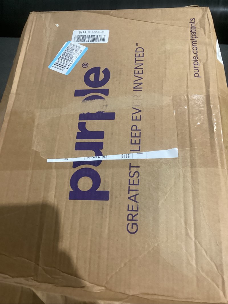 Condition photo showing New/Like New for purple harmony pillow – talalay latex foam cooling pillow for combo or side sleepers, 360º hex gelflex grid for no-pressure support and luxurious weightless feel - standard, medium feel, tall height standard – tall