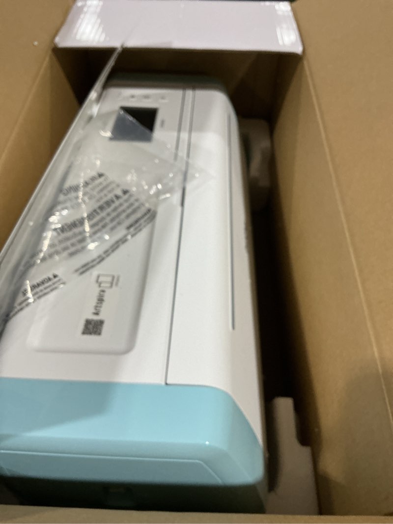 Condition photo showing Good Condition for brother scanncut sdx85s electronic diy cutting machine with scanner, make vinyl wall art, appliques, homemade cards and more with 251 included patterns sky blue cutting machine