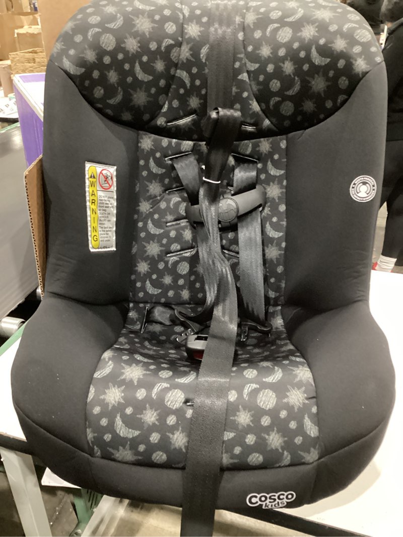 Condition photo showing Good Condition for cosco kids scenera extend infant & toddler convertible car seat, moonlit night, black