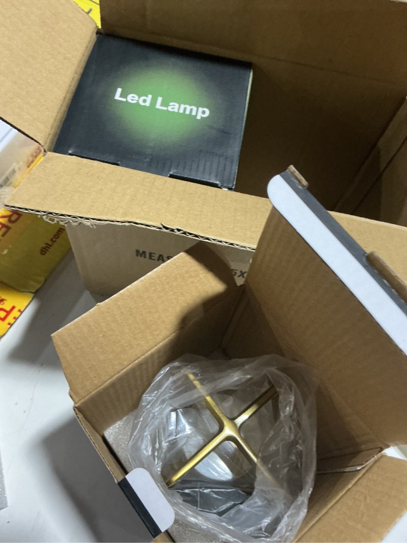 Condition photo showing Good Condition for rechargeable table lamp cordless, 3 color | crystal | stepless dimming, for bedroom, cafe, camping, bar, dining table, restaurant, gold (2 pack) gold 2 pack