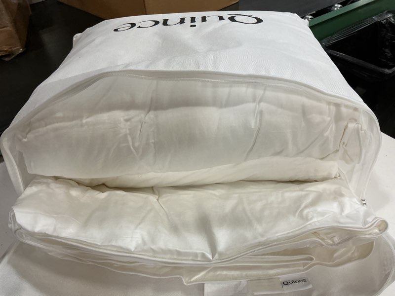Condition photo showing Good Condition for premium down alternative comforter, full/queen, white