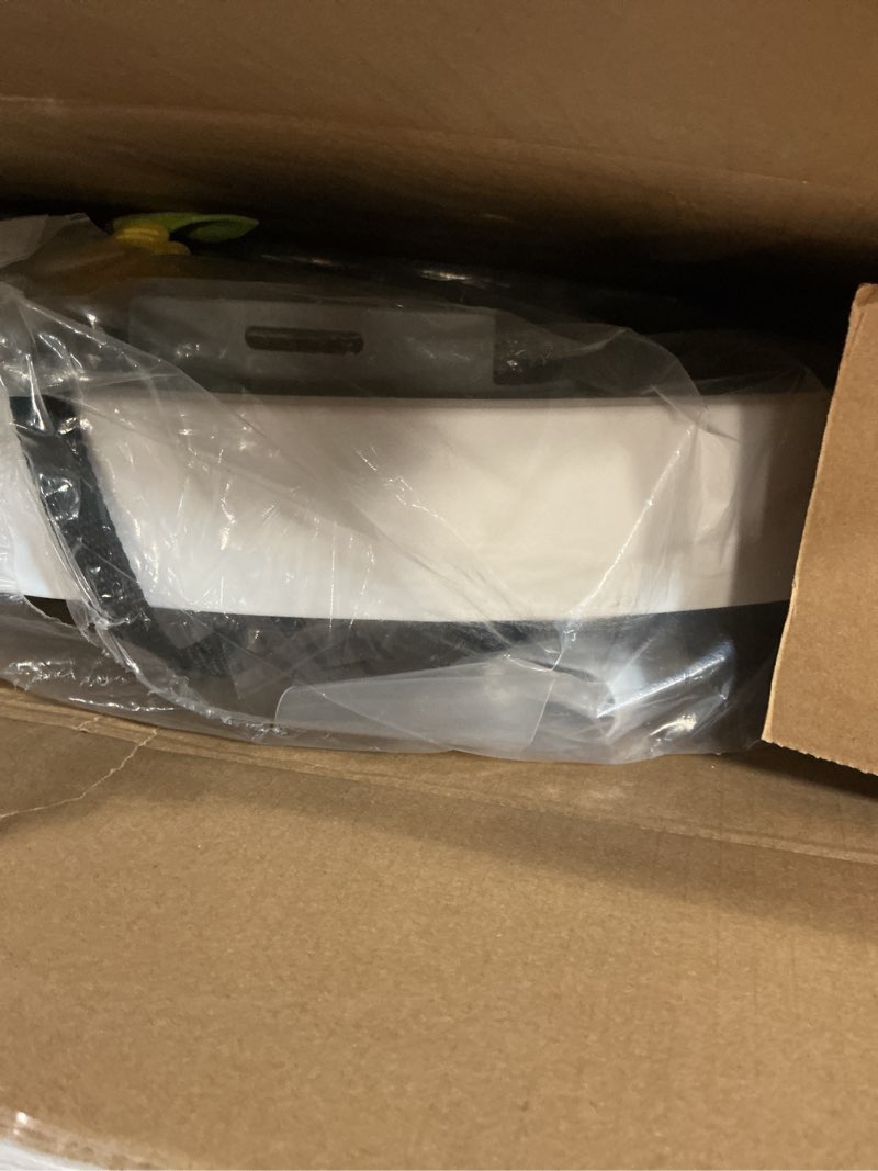 Condition photo showing Good Condition for dream on me curio sit n seek baby activity center in grey, 2 in 1 activity center and play table with 3 detachable toys and music, 3 level height adjustable positions activity center for baby