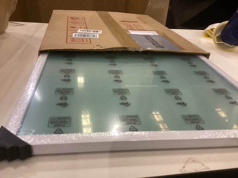 Condition photo showing New/Like New for LaVie Home 16x20 Picture Frame for Wall Display, 16x20 White Picture Frame with HD Plexiglas, 16 x 2