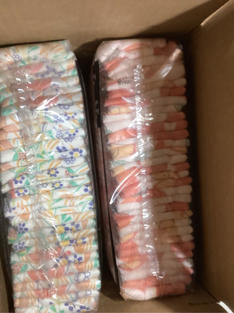Condition photo showing New/Like New for The Honest Company Comfort Dry Disposable Diapers for Sensitive Skin, Hypoallergenic, Fragrance-Free, Just Peachy + Flower Power, Club Box, Size 3 (16-28 lbs), 62 Count Size 3 (62 Count) Just Peachy + Flower Power