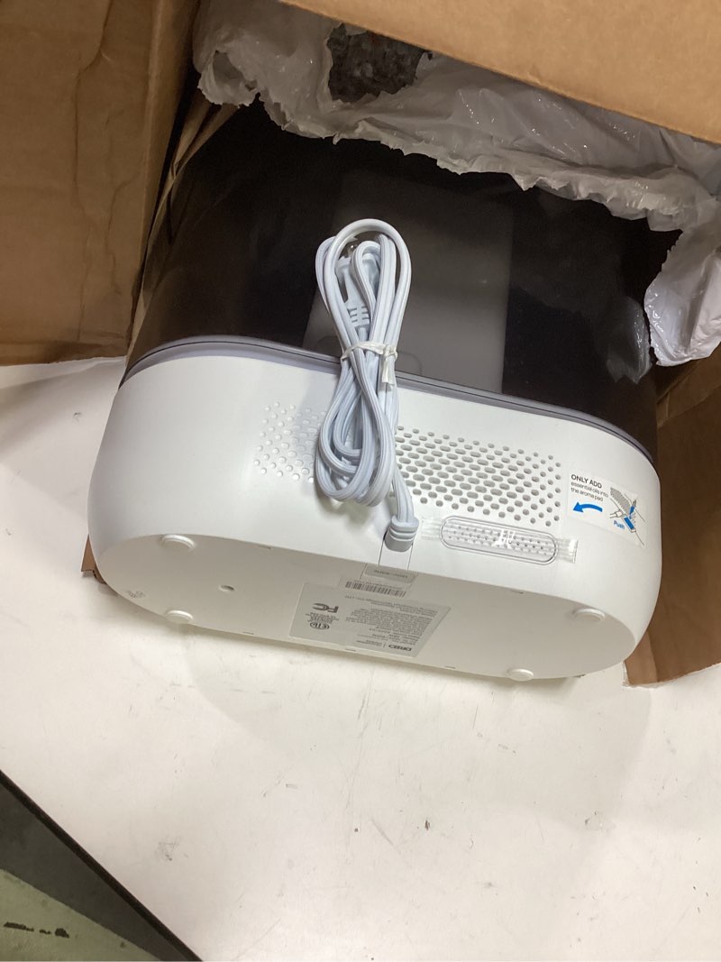 Condition photo showing As Is for dreo 6l top fill humidifiers for bedroom, 60h runtime 28 db quiet supersized cool mist air humidifiers for large room, baby nursery, plant, indoor, night light, easy to clean, precise humidity control gray
