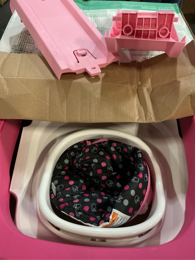 Condition photo showing As Is for disney baby ready, set, walk dx developmental walker, modern minnie
