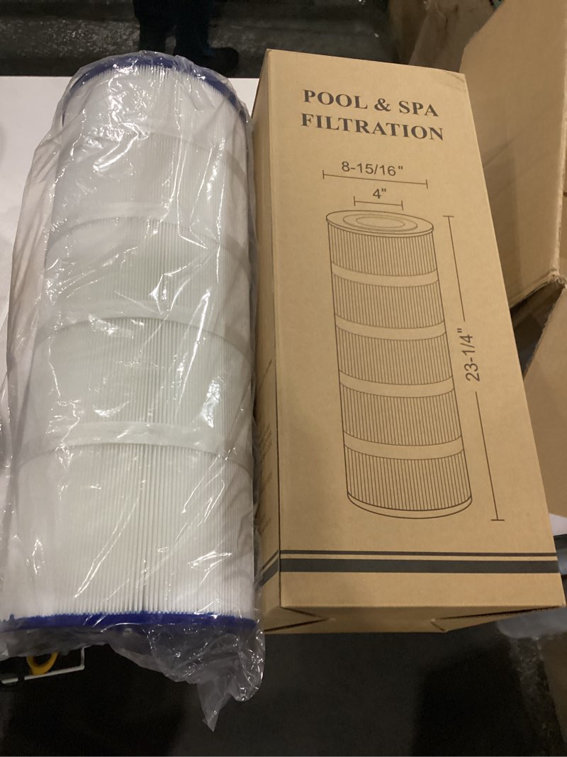 Condition photo showing New/Like New for POOLPURE PLFPRB25-IN Hot Tub Filter Replace Unicel C-4326, Guardian 413-106, Filbur FC-2375, FC-2370, 3005845, 17-2327, 100586, 33521, 25392, 817-2500, 5X13 Drop in Spa Filter 2 Pack Pack of 2, 8 15/16 x 23 1/4, similar to stock
