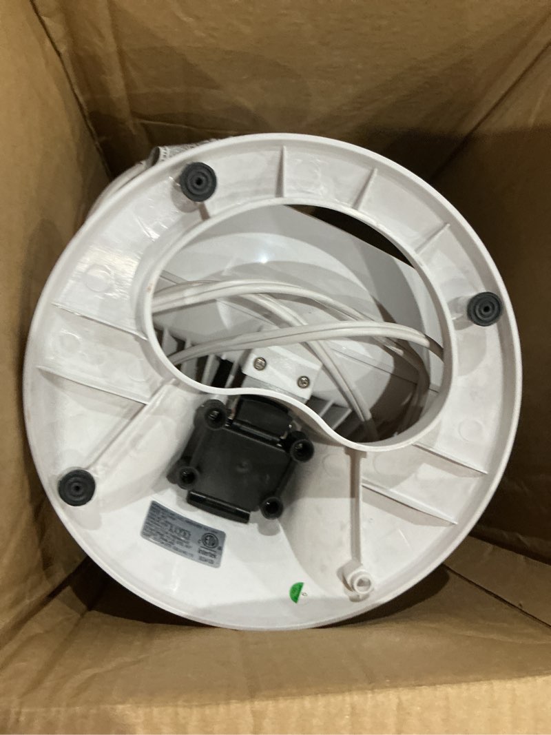 Condition photo showing As Is for (incomplete, missing pieces)vornado 460 small desk fan with 3 speed settings, adjustable tilt chrome glide bar, for bedroom, office, home, air circulation up to 70 feet, quiet table fan, white white 460 - small