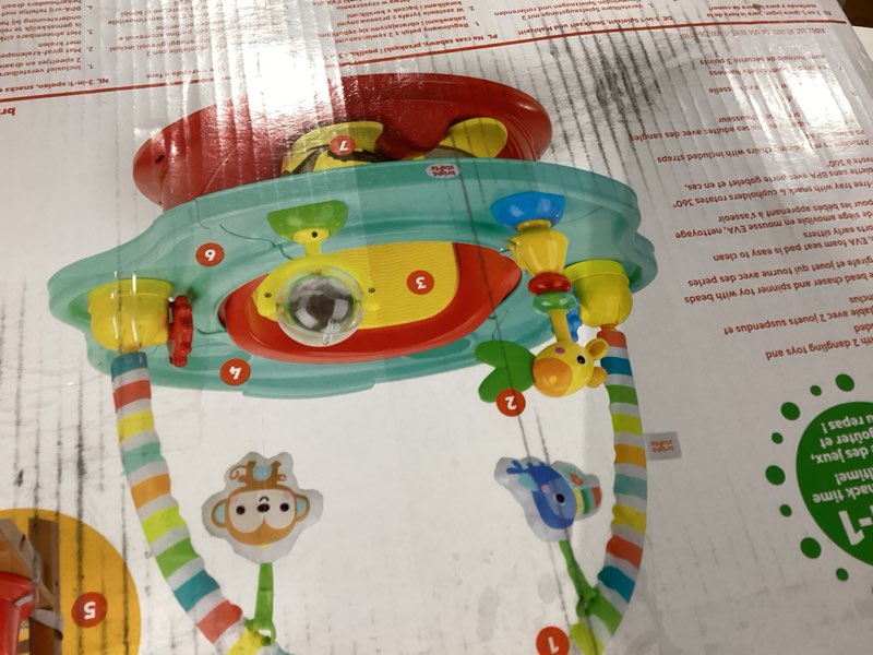 Condition photo showing Good Condition for Bright Starts 3-in-1 SuperSeat Playful Paradise, Baby Activity Seat with Toys, Snacking Tray, Booster Seat, BPA Free Tray, Unisex, 6 Months +