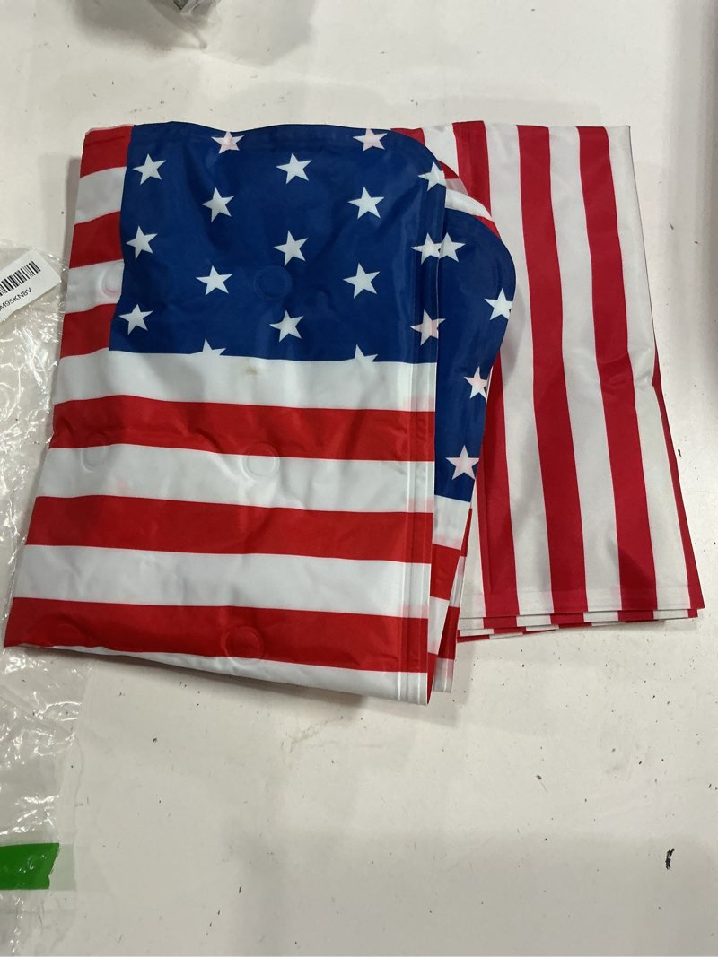Condition photo showing As Is for reallnaive 2 pcs 4th of july reusable freezable ice mat for buffet independence day table chilled serving tray 250th anniversary party 19.69 x 15.75 inches charcuterie cooler cooling trays for food 19.69 x 15.75 inches independence day red white and blue