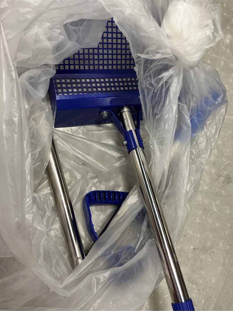 Condition photo showing Good Condition for Chicken Poop Scooper & Rake 2-in-1, 304 Stainless Steel Shovel Head - 2X Waste Removal, Easy Clean Anti-Rust Litter Sifting Scoop, Cattle Pen & Beach Sand | Back-Knee Friendly Chicken Coop Accessories