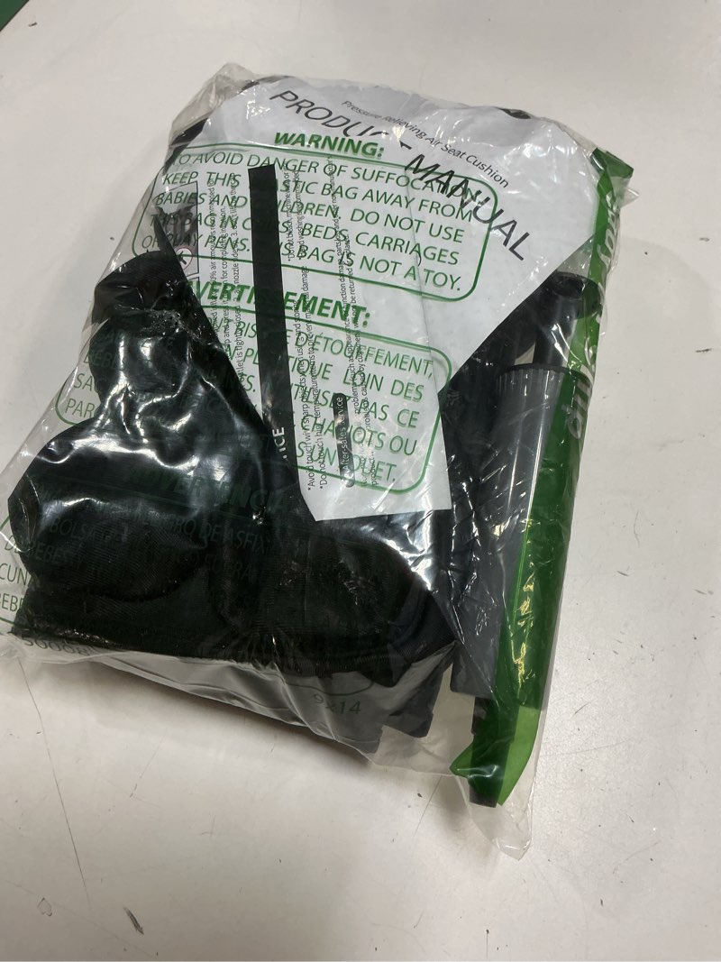 Condition photo showing New/Like New for Sondour Travel Seat Cushion, Airplane Cushion Long Flight, Airplane Gadgets Inflatable Seat Cushions, Portable Airline Cushion With Air Pump, Wheelchair Cushions; Pressure Relief Seat Cushion - Black