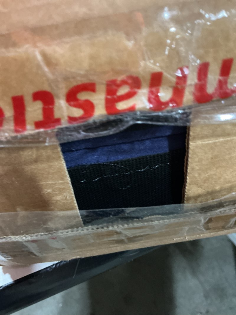 Condition photo showing Good Condition for pregymnastic 6ft/8ft/9.5ft folding balance beam for kids ages 3-12, foldable gymnastics floor beam-extra firm suede cover with carrying bag for home-gym equipment for toddler teenager blue 8 ft