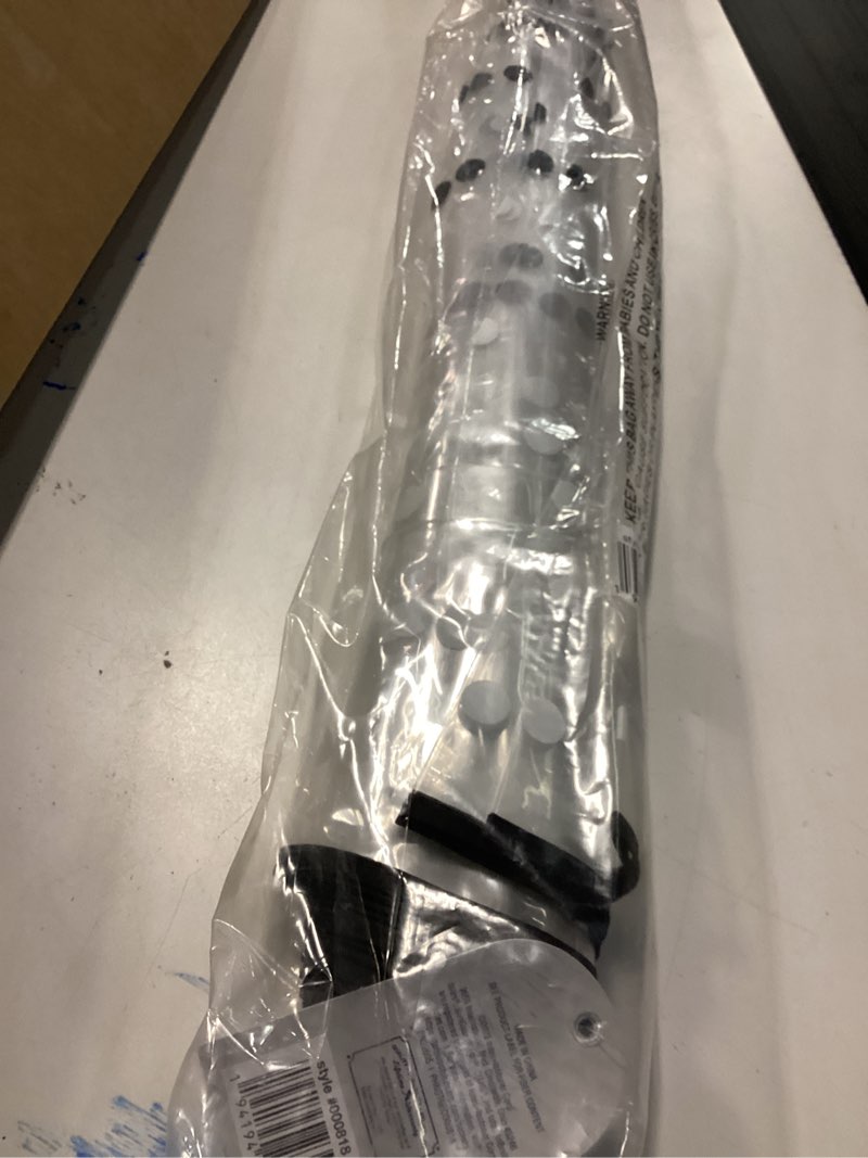 Condition photo showing As Is for (similar product) totes adult clear bubble umbrella with dome canopy and lightweight wind and rain protection white & black dots 51\" canopy