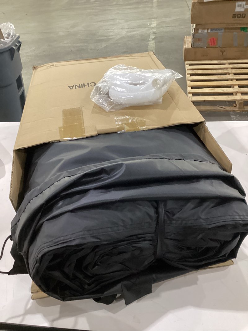 Condition photo showing New/Like New for 24FT Winter Round Pool Cover with Ratchet Strap Tightener | Easy Installation Pool Covers for Above Ground Pools | Solar Hot Tub Cover Ideal for Hydrophilic and Dustproof for Backyard