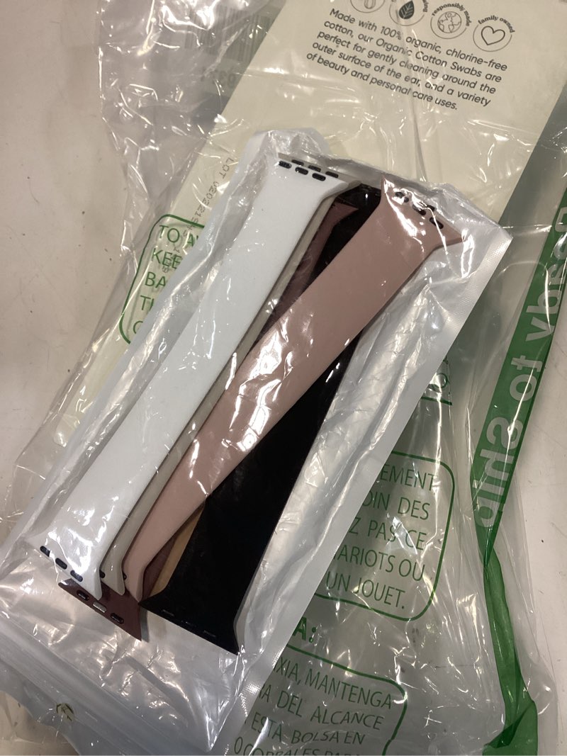 Condition photo showing Good Condition for 6 Pack Silicone Solo Loop Bands Compatible with Watch Band 40mm 38mm 41mm 44mm 45mm 46mm 42mm 49mm, 