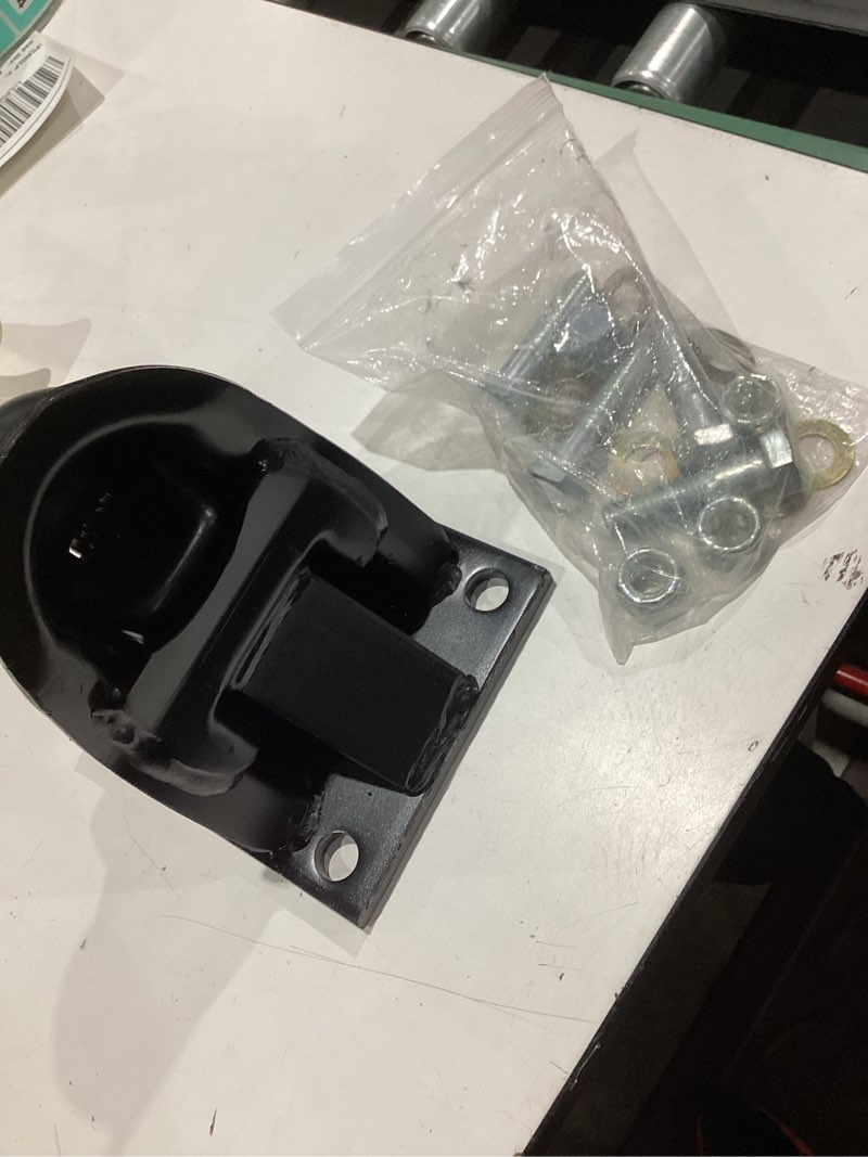 Condition photo showing New/Like New for 14000lbs 2-5/16 flat mount trailer coupler, included 5/8 grade 8 bolts black