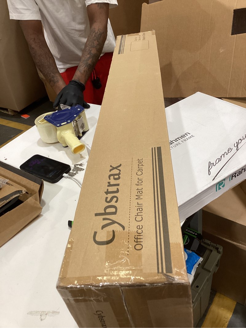 Condition photo showing New/Like New for Office Chair Mat for Carpet Floor, 0.1" Thick 59" x 44" Heavy Duty Computer Chair Mats for Low Pile Carpet, Transparent Carpet Protector Floor Mats for Home (Rectangular) 44"x59" For Carpet Floor