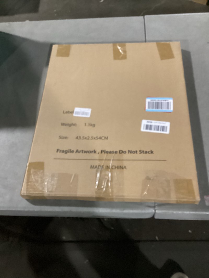 Condition photo showing New/Like New for iHery Natural OAK Wood Jesus Leaves the 99 Sheep Framed Wall Art, Large 16x20 in One Lost Sheep Chri