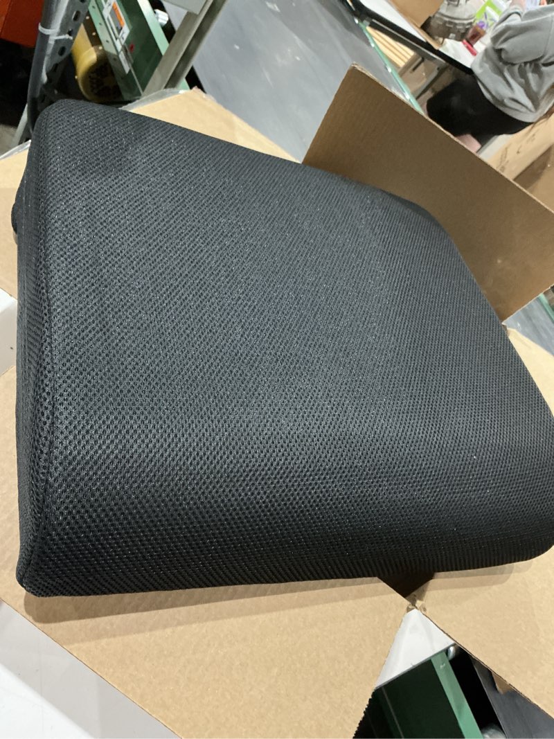 Condition photo showing Good Condition for black ergonomic lower back cushion chair pad