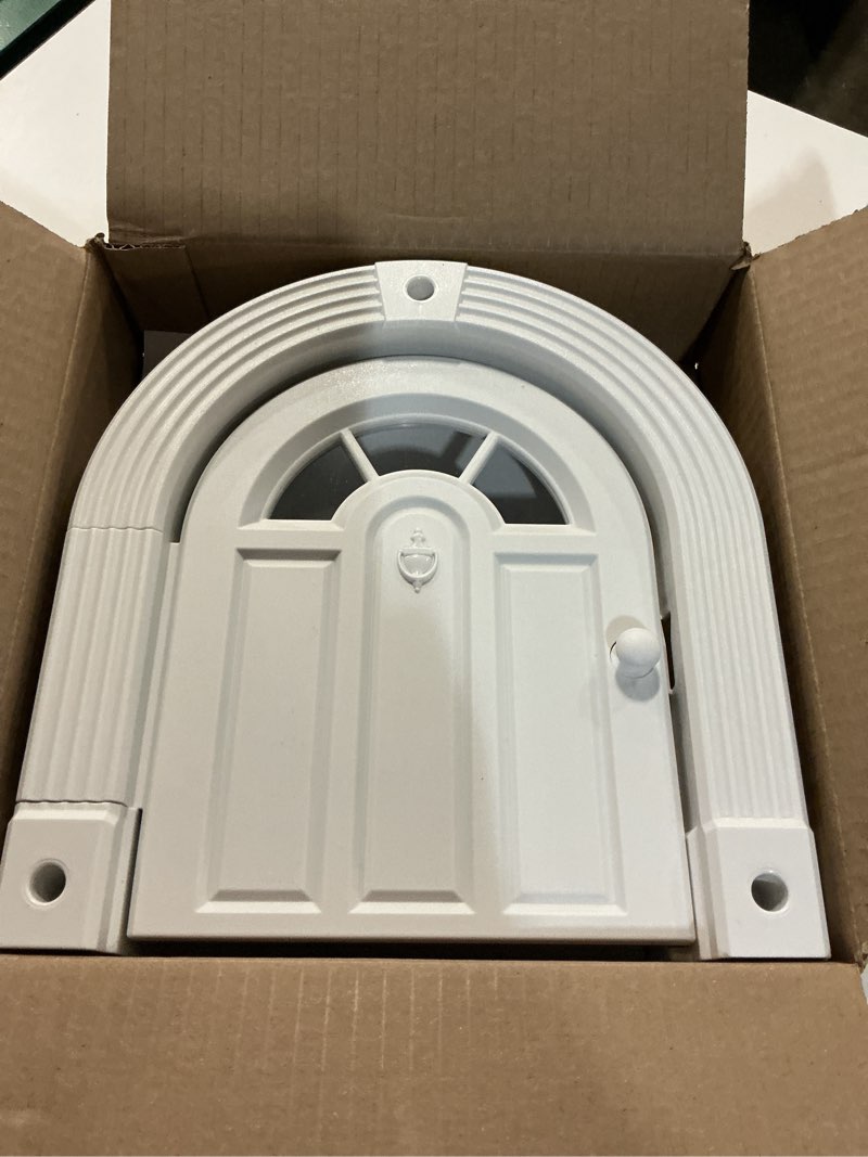 Condition photo showing New/Like New for purrfect portal meow manor® xl interior cat door, no-flap pet door for interior doors, easy diy installation, cat door for cats up to 30 lbs, white