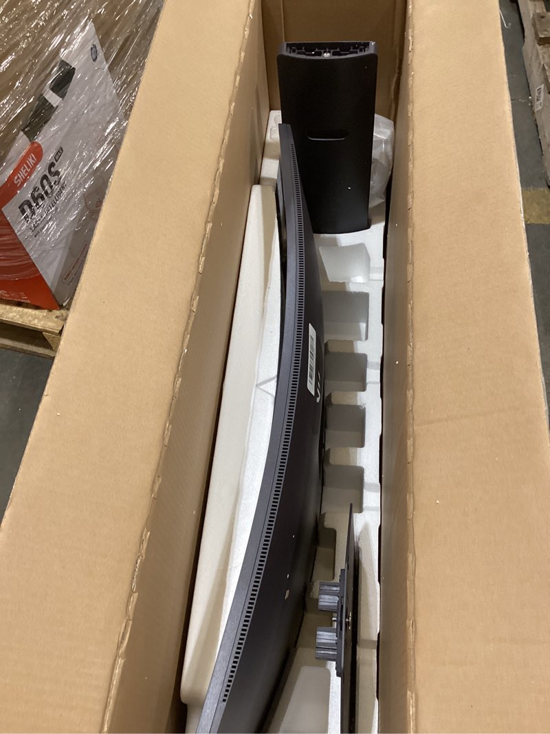 Condition photo showing As Is for lg 34g600a-b 34-inch ultragear wqhd (3440 x 1440) curved gaming monitor 160hz, amd freesync premium, hdr10, built-in speaker, reader mode, hdmi 2.1, displayport, tilt/height/swivel stand, black 160hz/tilt/height/swivel