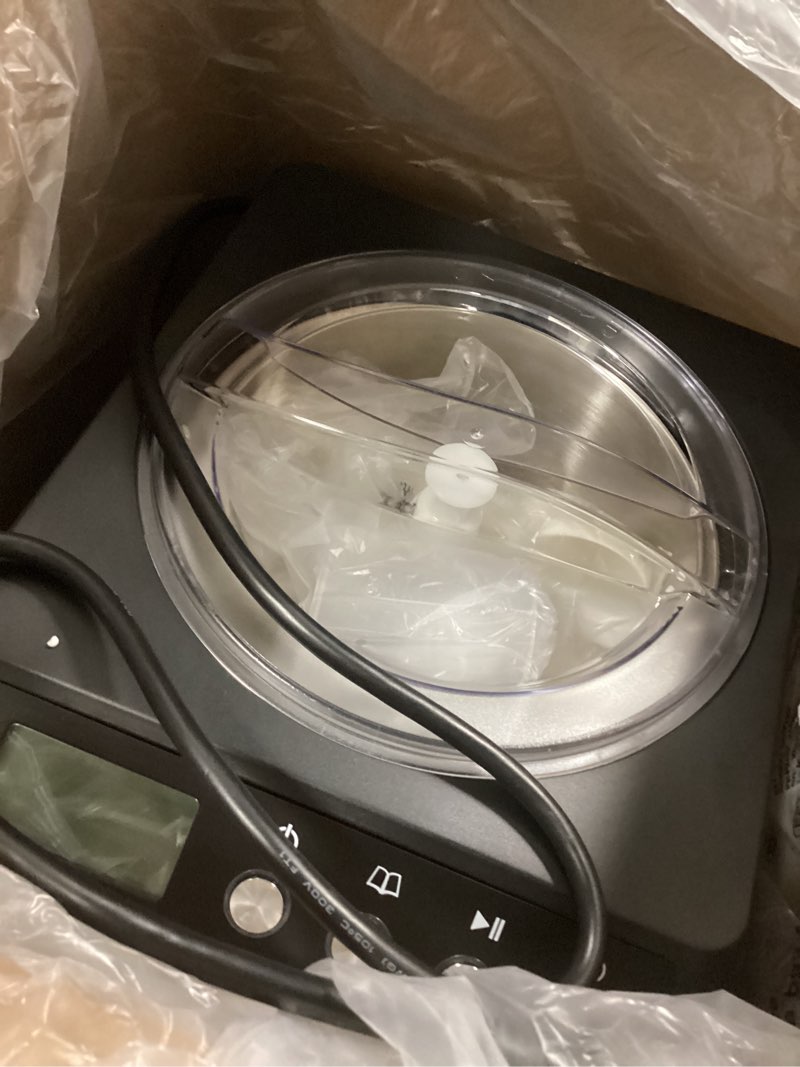 Condition photo showing Good Condition for Whynter Ice Cream Maker Machine Automatic 2.1 Qt. Upright with Built-In Compressor, LCD Digital Display & Timer, No Pre-Freezing, ICM-201SB, Stainless Steel 2.1 Quart Stainless Steel