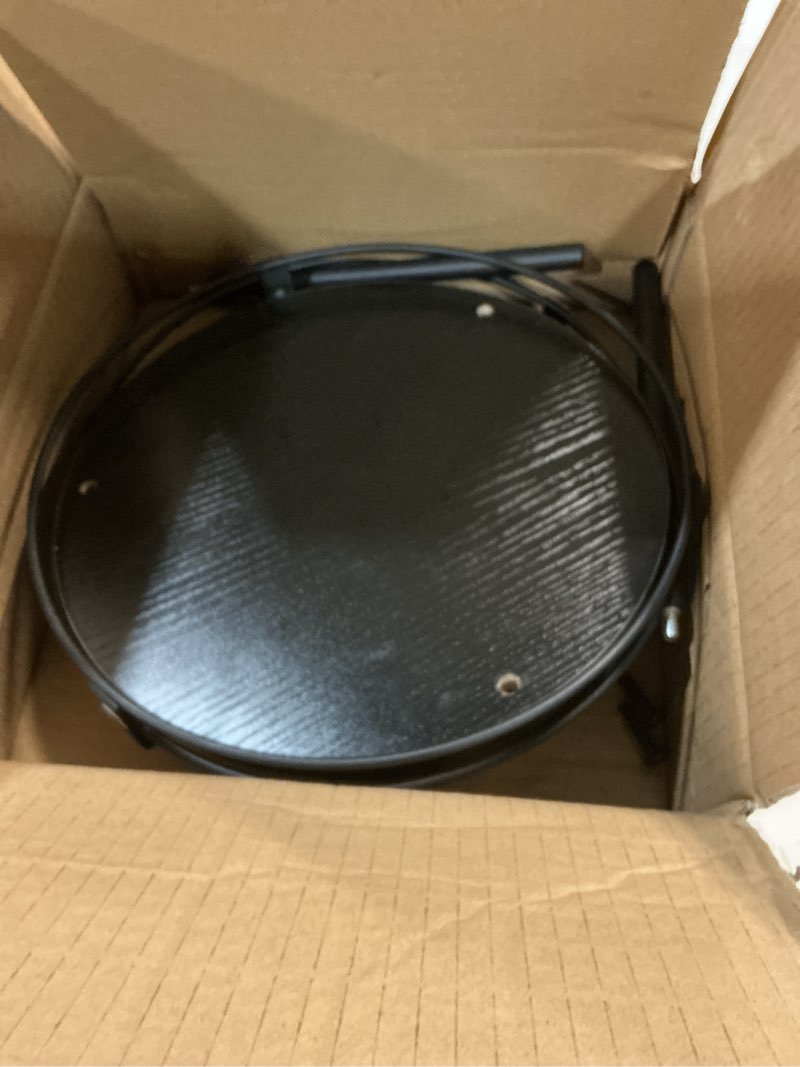 Condition photo showing Good Condition for Snughome Lazy Susan Spice Rack, 2 Tier Rotating Spice Rack, Wood Lazy Susan Organizer for Cabinet, Black Kitchen Counter Shelf, 10.2" x 10.2" x 10.4" 10.2" x 10.2" x 10.4" Black