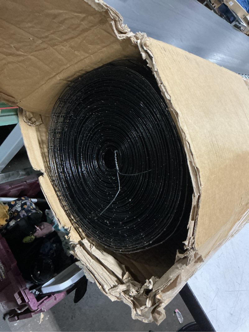 Condition photo showing New/Like New for tongmo 48" x 100' black hardware cloth, 1inch mesh chicken wire fence, 19 gauge vinyl coated wire and welded wire roll,garden fence, poultry netting for rabbit/duck/chicken coop