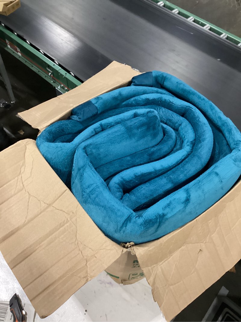 Condition photo showing New/Like New for Baby Play Mat 1.2" Thick Memory Foam Nursery Rug Area Rug, 13’1” X 6’7” Yoga Mat Playmat Crawling Mat for Baby,Toddlers, Infants, Kids,Floor Mat Tatami Mat for Living Room with Non-Slip(Green) Indigo 13'1"x6'7"