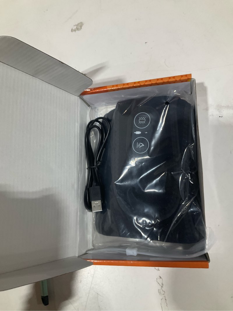 Condition photo showing Good Condition for neck heating pad with vibration massage, cordless heated neck wrap for relaxtion, rechargeable neck warmer with 3 heating and vibration ,black