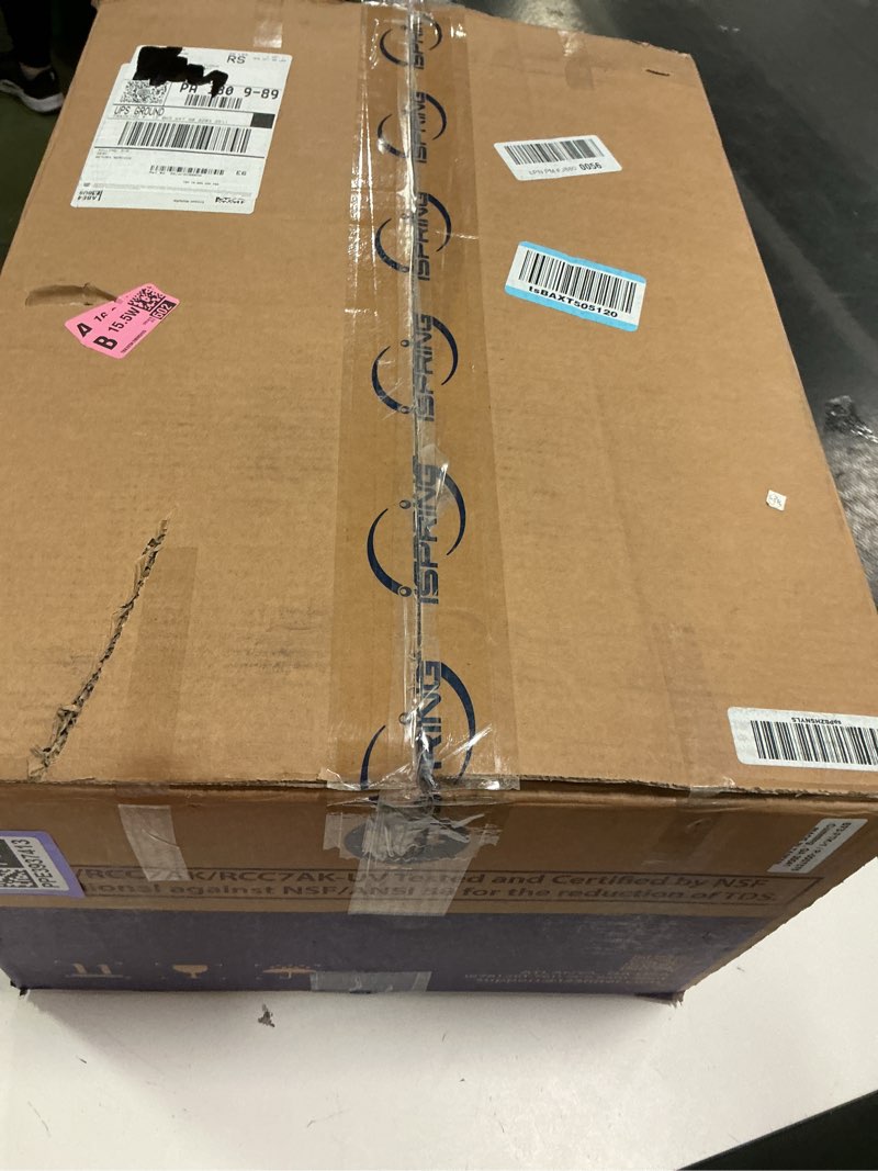 Condition photo showing New/Like New for iSpring RCC7AK, NSF Certified, 75 GPD, Alkaline 6-Stage Reverse Osmosis System, pH+ Remineralization RO Water Filter System Under Sink, Patented Top-Mounted Faucet Design for Easy Installation