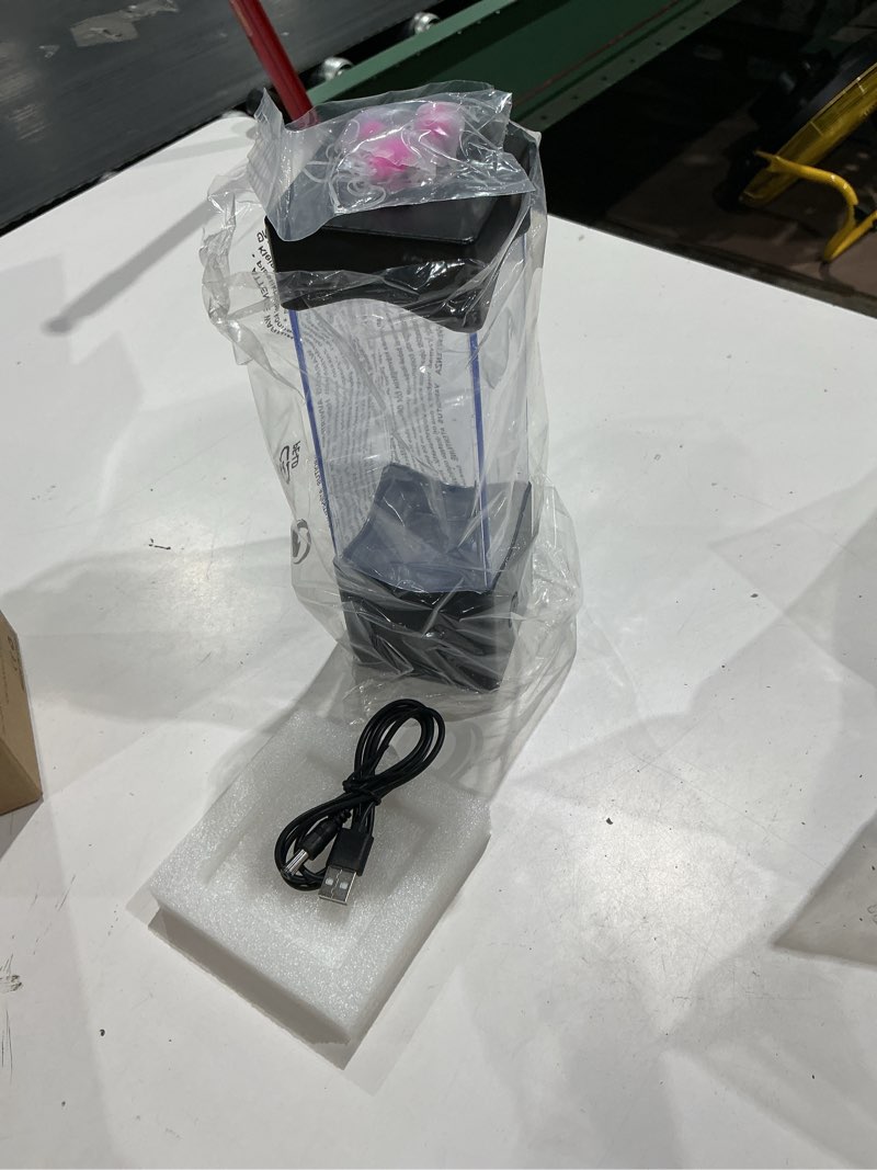 Condition photo showing Good Condition for jellyfish lamp mesmerizing lava lamp, multi-color jelly fish light lamp, christmas gifts for kids and adults, jellyfish lava lamp for room home office medium black