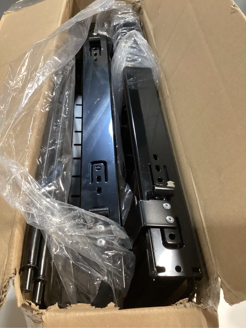 Condition photo showing Good Condition for TQVAI Pots and Pans Organizer, Full-Extension Pull Out Cabinet Organizer, Slide Out Drawers for Kitchen Cabinets with Adjustable Dividers, Request at Least 15.5" W x 23.5" D x 23.5" H Opening - Black 14"W x 21.5"D x 18.75"H Black