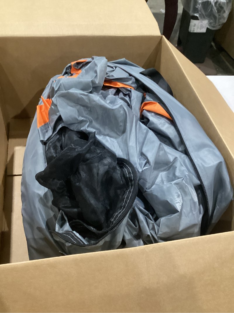 Condition photo showing Good Condition for nilight truck bed tent 8-8.5 ft pickup truck tents with rainfly waterproof pu2000mm double layer for 2-person portable full size long tailgate bed tent for truck camping outdoor travel, orange grey orange grey 8.0-8.5ft