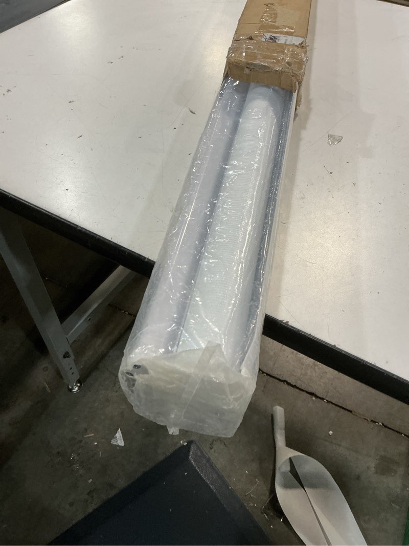 Condition photo showing Good Condition for joydeco cordless mini zebra blinds for windows, white sheer privacy light filtering dual layer roller shades for bedroom sliding glass door, 41" w×75" h off-white 41" w x 75" h ready made