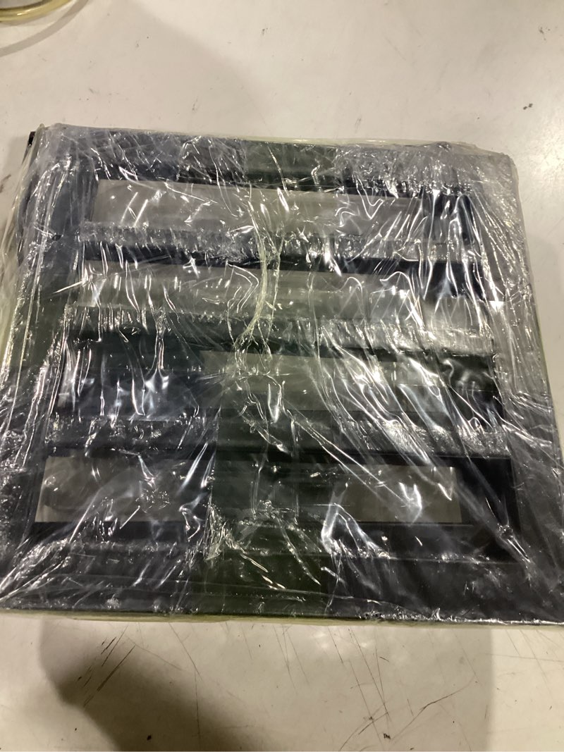 Condition photo showing Good Condition for 2 packs 12 inches large metal plant caddy with pu wheels square planter dolly pot mover rollers wrought iron rolling plant stands indoor outdoor plant holder coaster trolley, black 2 12"
