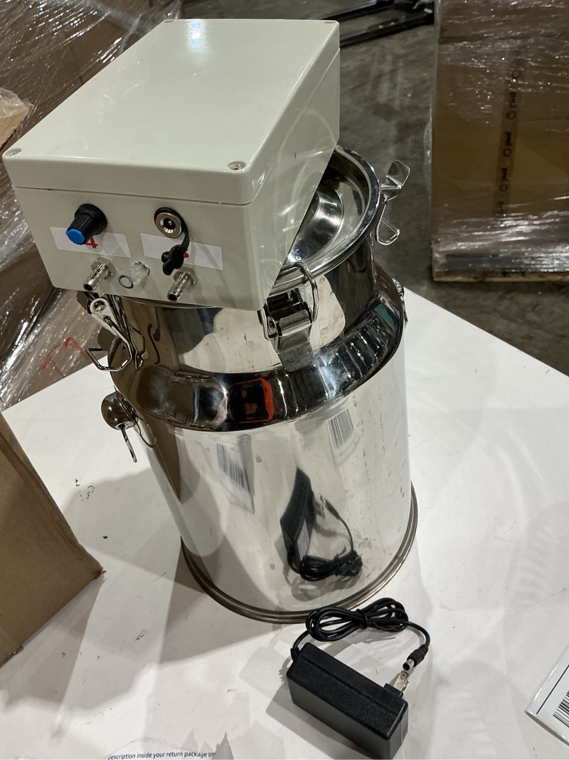 Condition photo showing As Is for 10l cow milking machine portable vacuum pump, rechargeable electric sponsored store