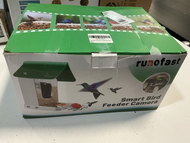 Condition photo showing New/Like New for runofast smart bird feeder camera ai identify 8000+ birds,auto capture videos & app notify video cam