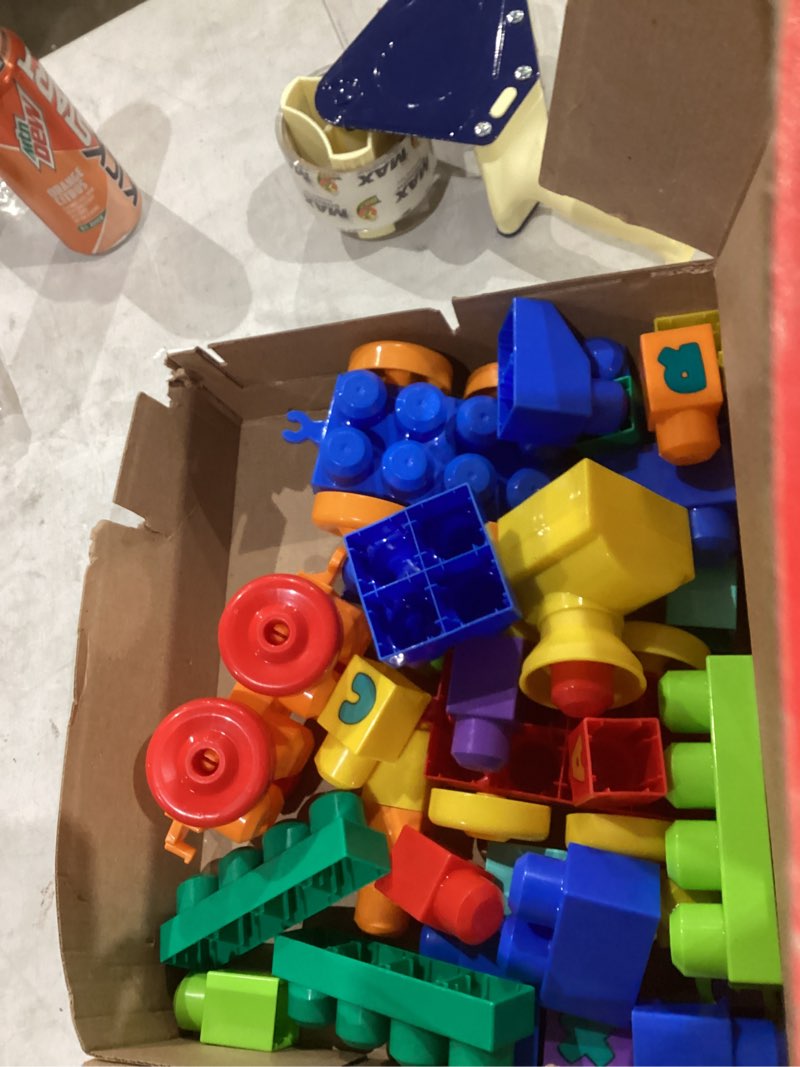 Condition photo showing Good Condition for MEGA BLOKS First Builders Toddler Building Blocks Toy Set, ABC Musical Train with 50 Pieces, Music and Sounds, Ages 1+ Years