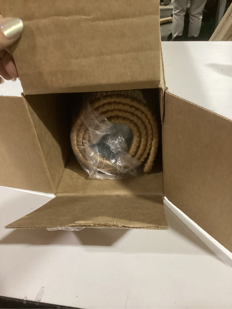 Condition photo showing Good Condition for Color&Geometry Handwoven Jute Entry Rug - Natural Textured Front Door Mat 24"x36", Non-Slip Durable & Eco-Friendly Doormat for High-Traffic Entrance, Rustic Farmhouse Welcome Mat, Sisal Brown 2' x 3' (Rectangular) Sisal Brown