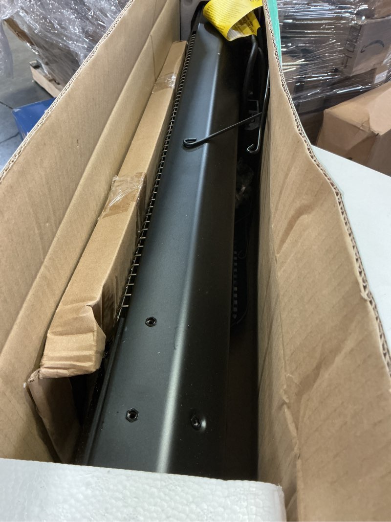 Condition photo showing Good Condition for VAGKRI Outdoor Electric Patio Heater, 1500W 36" Infrared Heater with 2 Heat Tube, 3 Levels, Tip-Over&Overheat Protection, IPX5 Waterproof Tower Electric Patio Heater for Outdoor Indoor, Backyard, Room